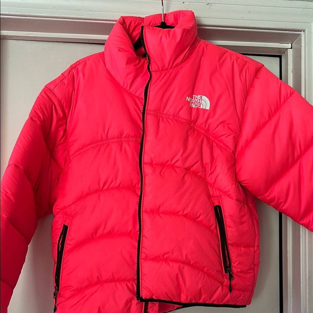 The North Face Bright Pink Insulated Jacket- Never worn